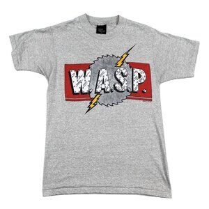 VTG WASP T-Shirt Men’s Medium Blackie Lawless I F*ck Like a Beast 1984 Grey Tee